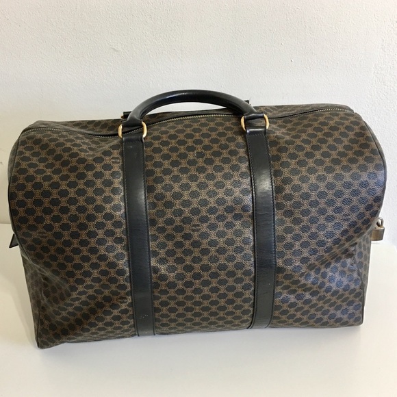 Authentic Celine Coated Canvas Travel bag brown - Picture 2 of 8